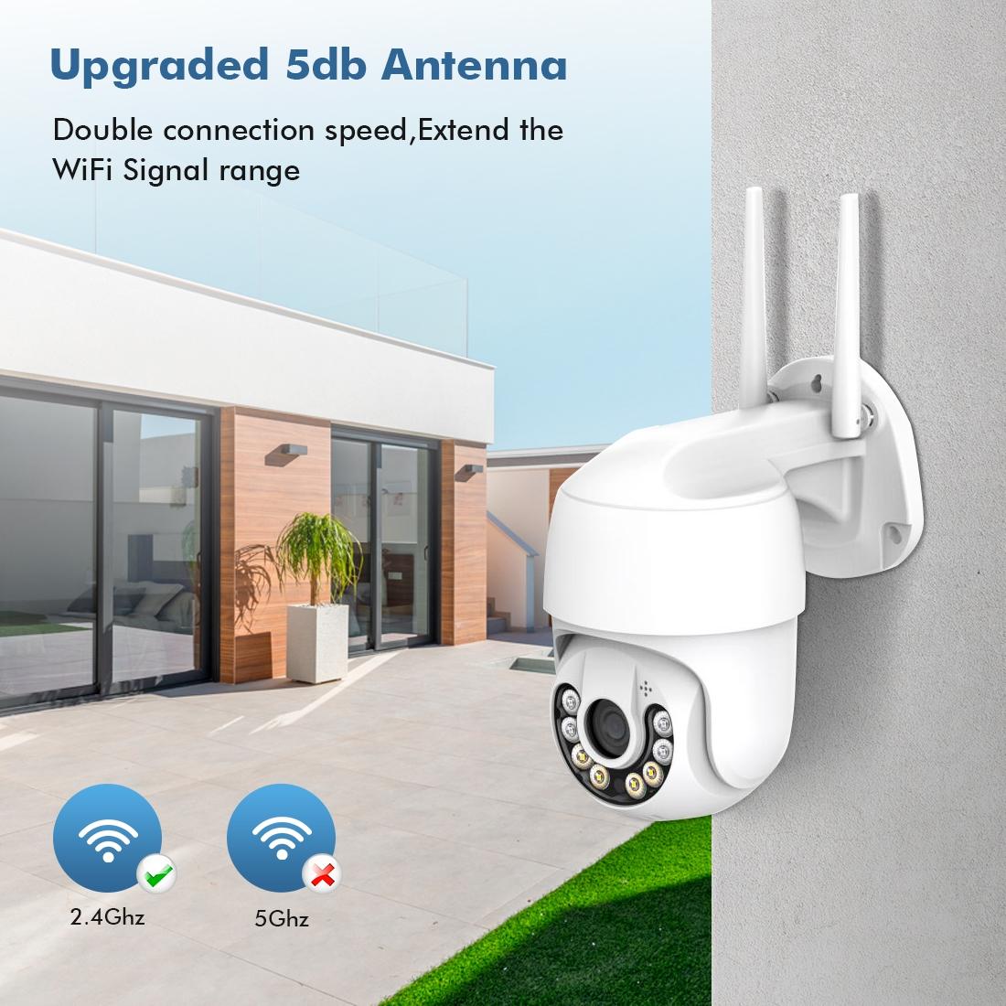 Wireless Hd Smart Camera With Night Vision & Motion Detection & Two-Way Audio & Tf Card Support-1915197533123121154