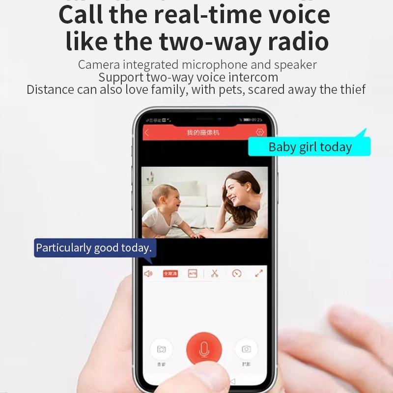 2.0Mp Wifi Light Bulb Camera With Motion Detection And Night Vision - Dual Light Source White-1964932227947171845