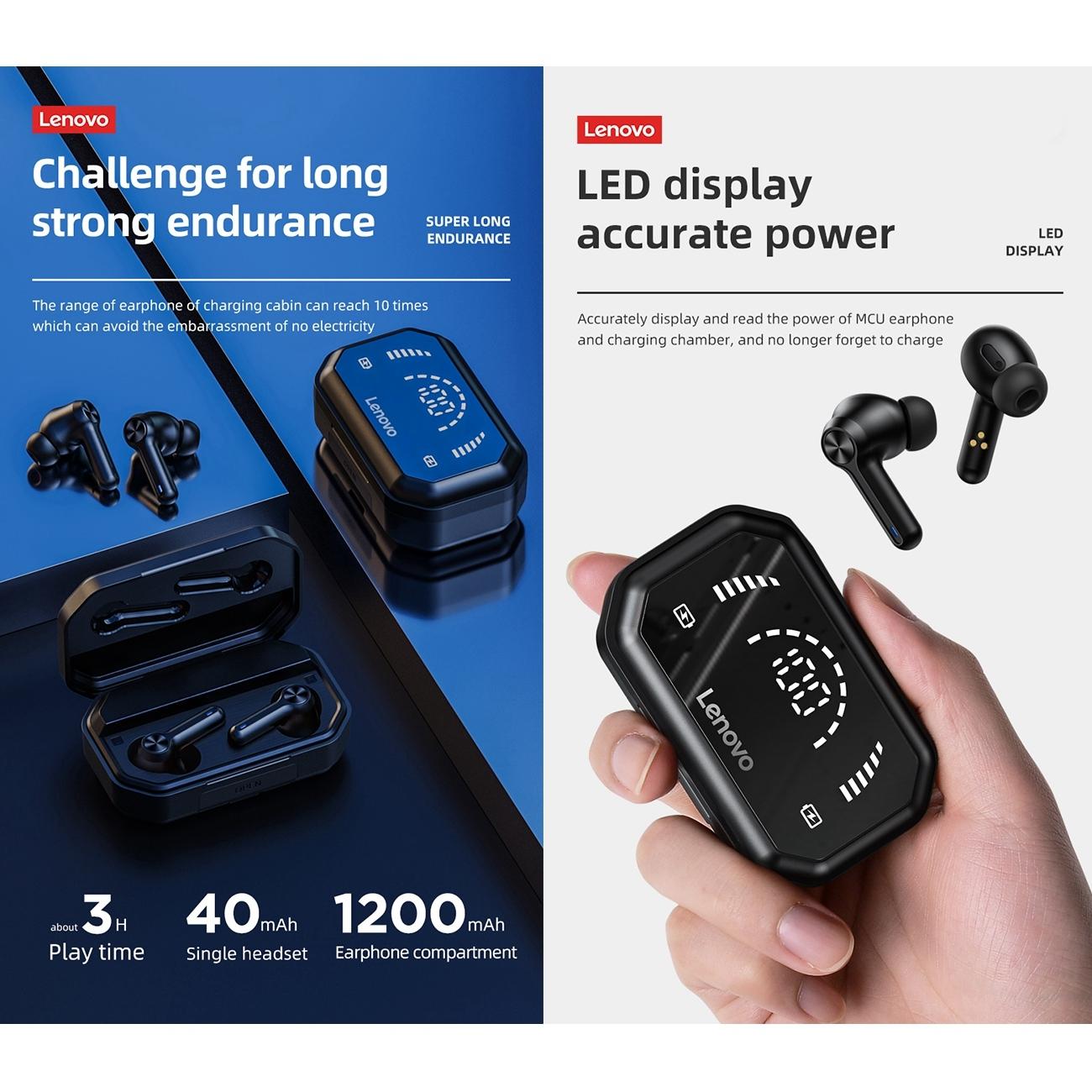 Pro Tws Wireless Bluetooth Earphones With Led Display - Black-1915196956444069894