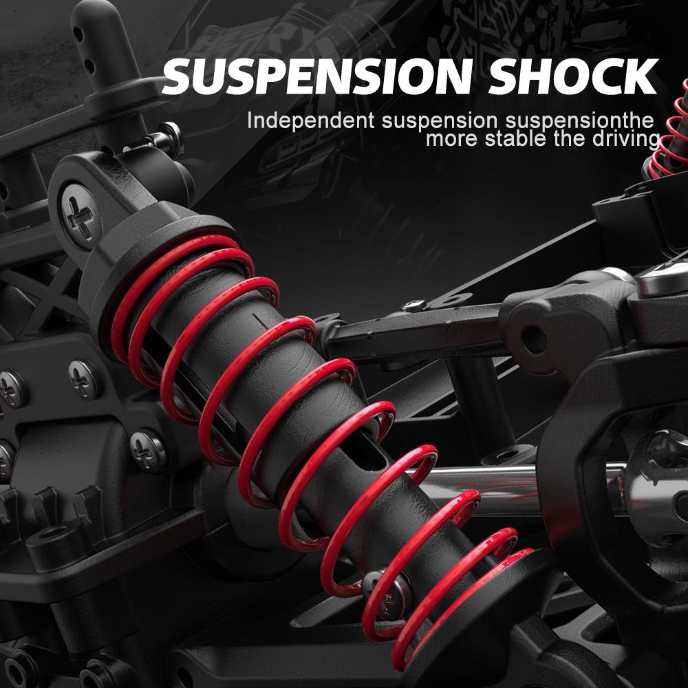 High Speed 4Wd Rc Car - 1 18 Scale - Black / Yellow-1915196970289467398