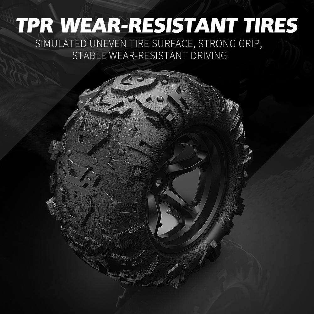 High Speed 4Wd Rc Car - 1 18 Scale - Black / Yellow-1915196970289467399