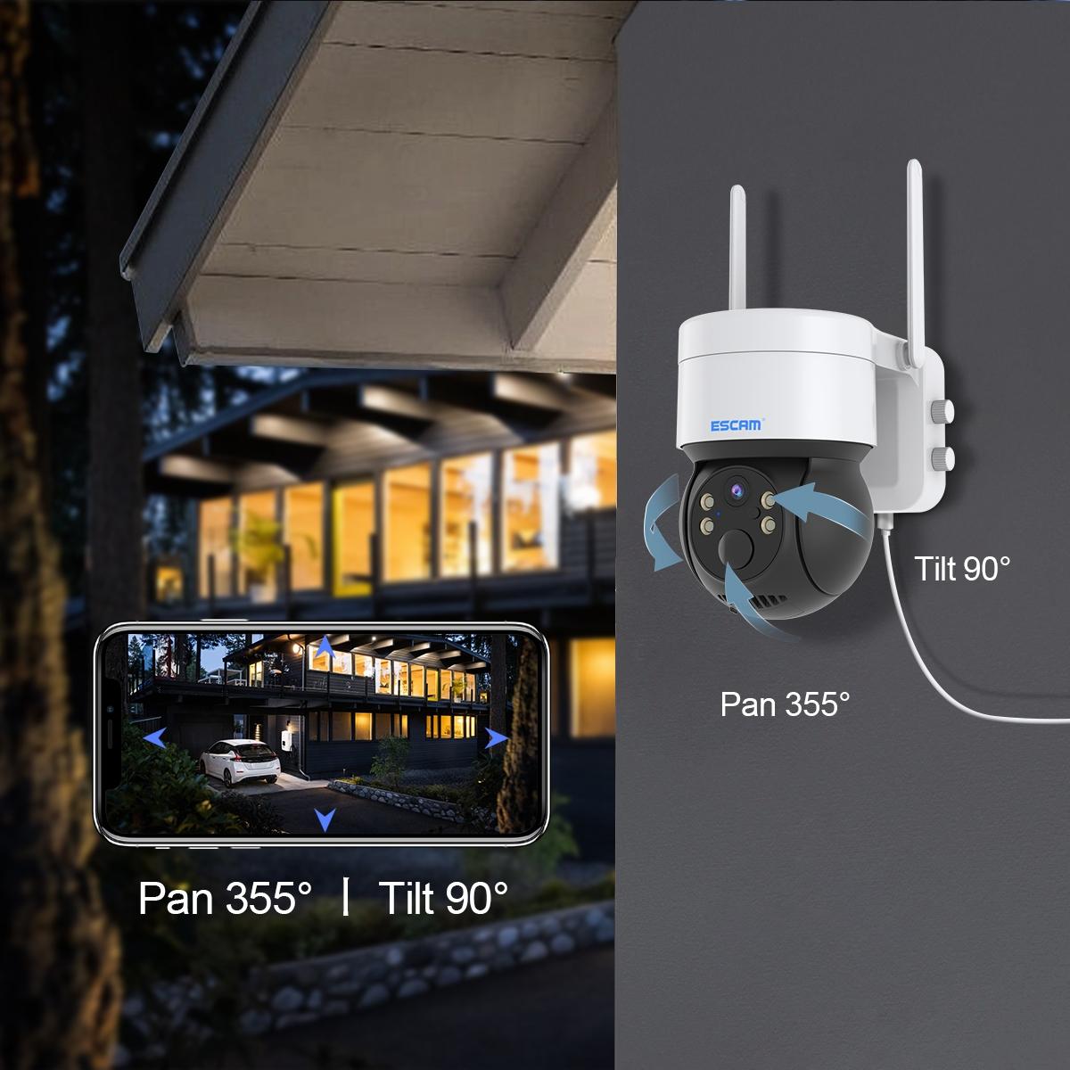 2Mp Solar Wifi Camera With Night Vision And Two-Way Audio - Black-1915196871832375302