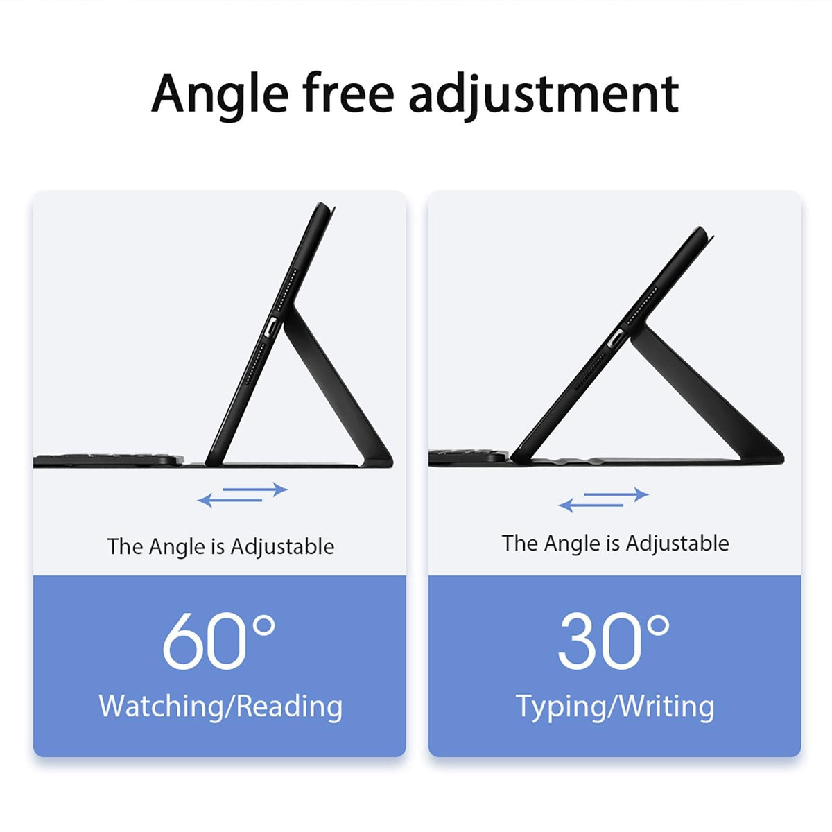 2022 Bluetooth Keyboard Leather Case For Ipad 10.9 With Touchpad & Smart Sleep - Black-1915196877129781252