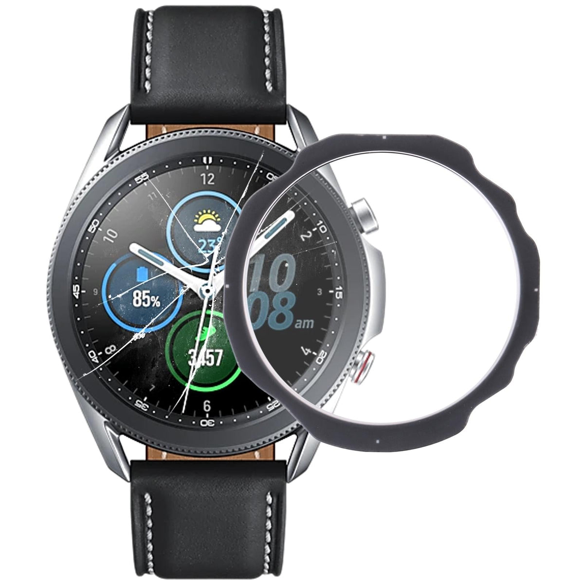 Premium Glass Lens For Samsung Galaxy Watch3 45Mm - Front Screen-1915196661769048064