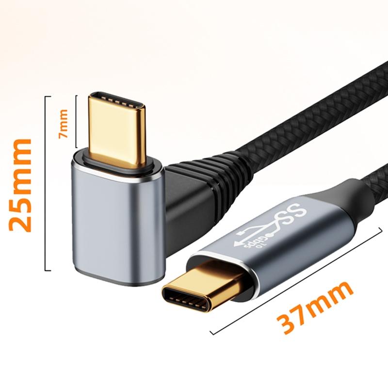 0.5M Usb-C To Usb-C Stereo Curved Data Cable For Steam Deck Gen2 - 100W-1915198276446064640