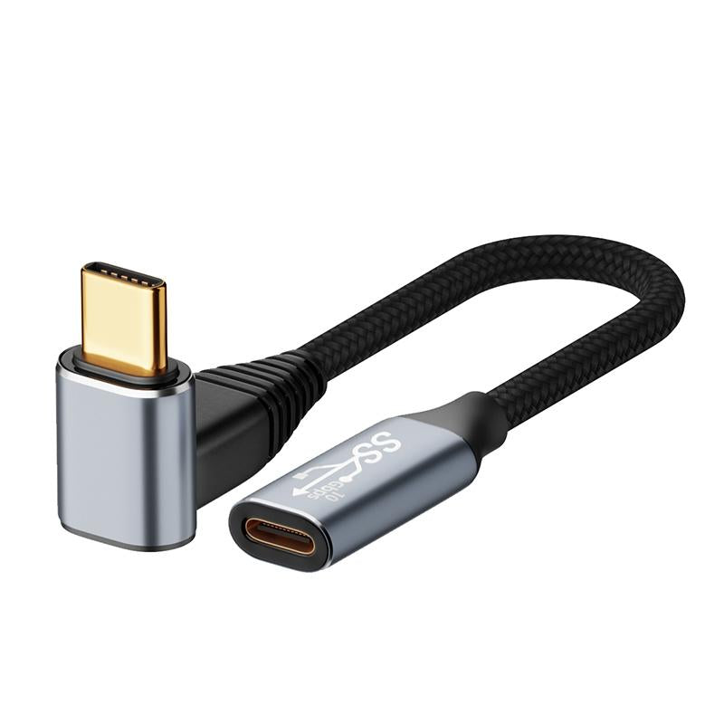 1.5M Usb-C Male To Female Stereo Curved Extension Cable For Steam Deck - 100W-1915197967258750976