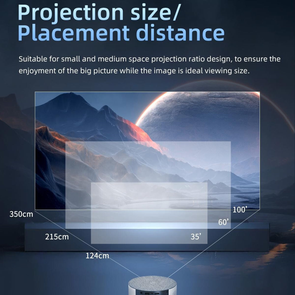 High Definition Mini Projector - 1000 Lumens 800X480 Resolution-1915198278216060936