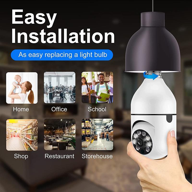 1080P Wifi Light Bulb Camera With Night Vision And Two-Way Voice-1915197672269156358