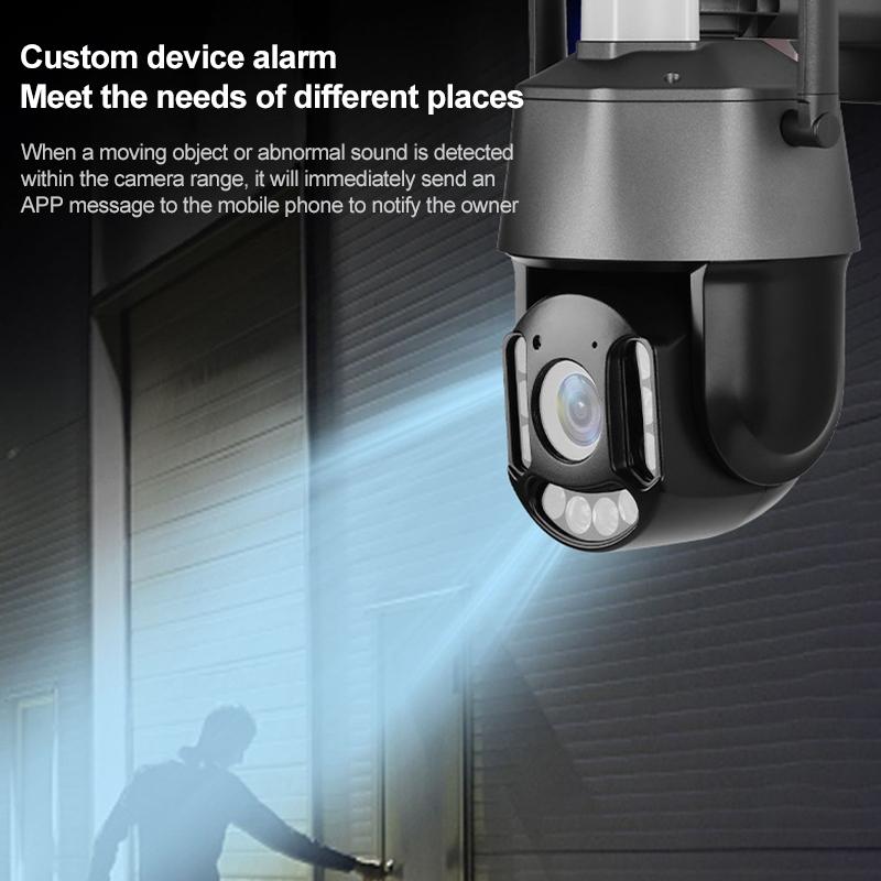 Wireless Wifi Laser Camera With Two-Way Voice & Mobile Monitoring - 5Mp Black-1915196832284282887