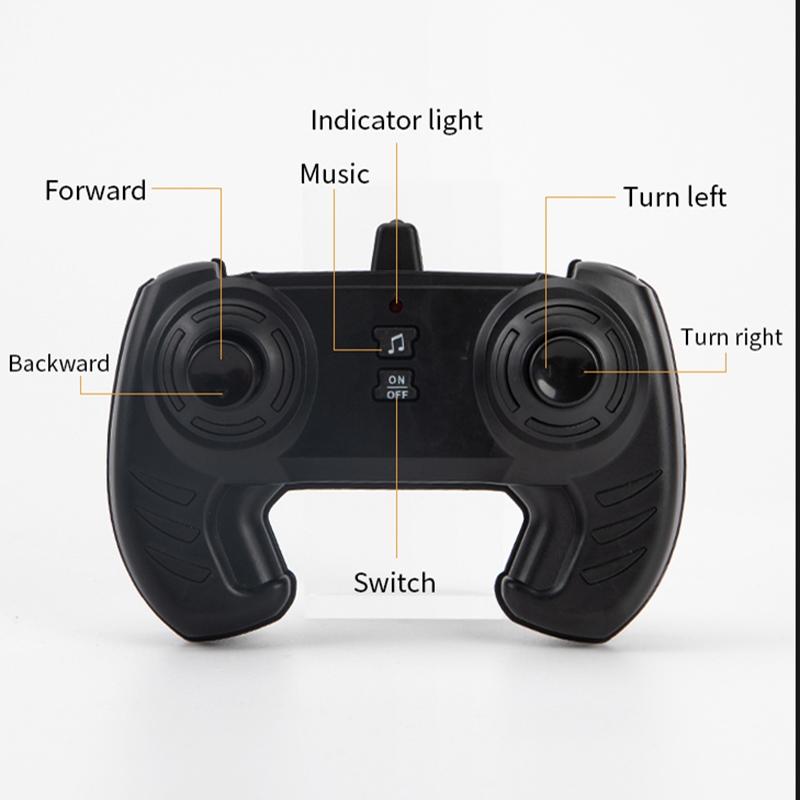 Flower Rc Car With Music - Stunt Street Dance - Orange-1915196689078161409