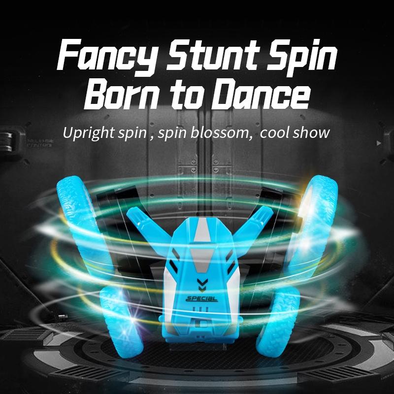 Flower Rc Car With Music - Stunt Street Dance - Orange-1915196689078161413