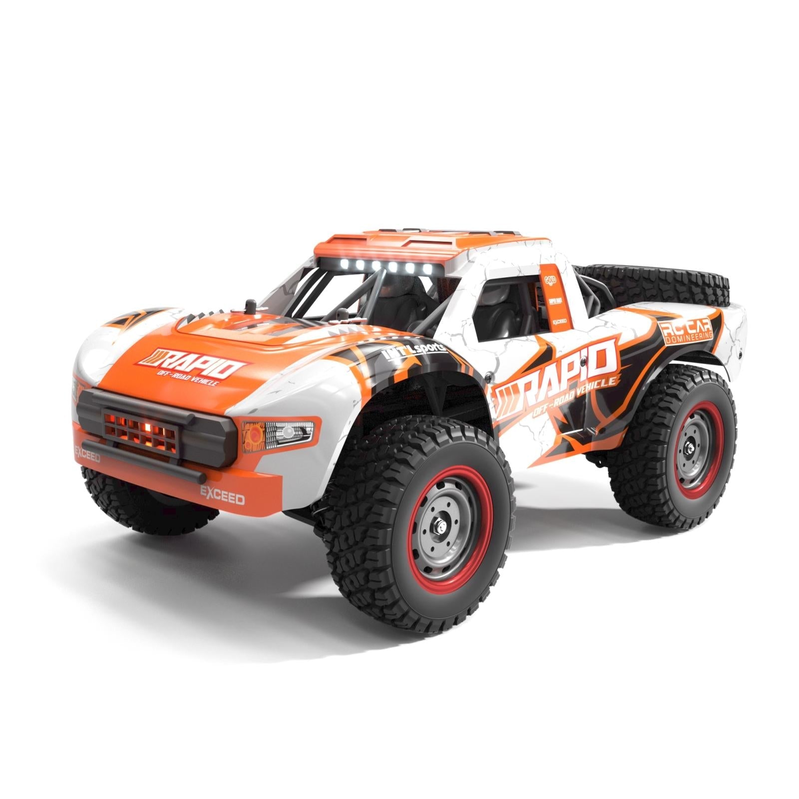 High-Speed Brushless 4Wd Pickup Rc Car - Orange-1915196920914120713