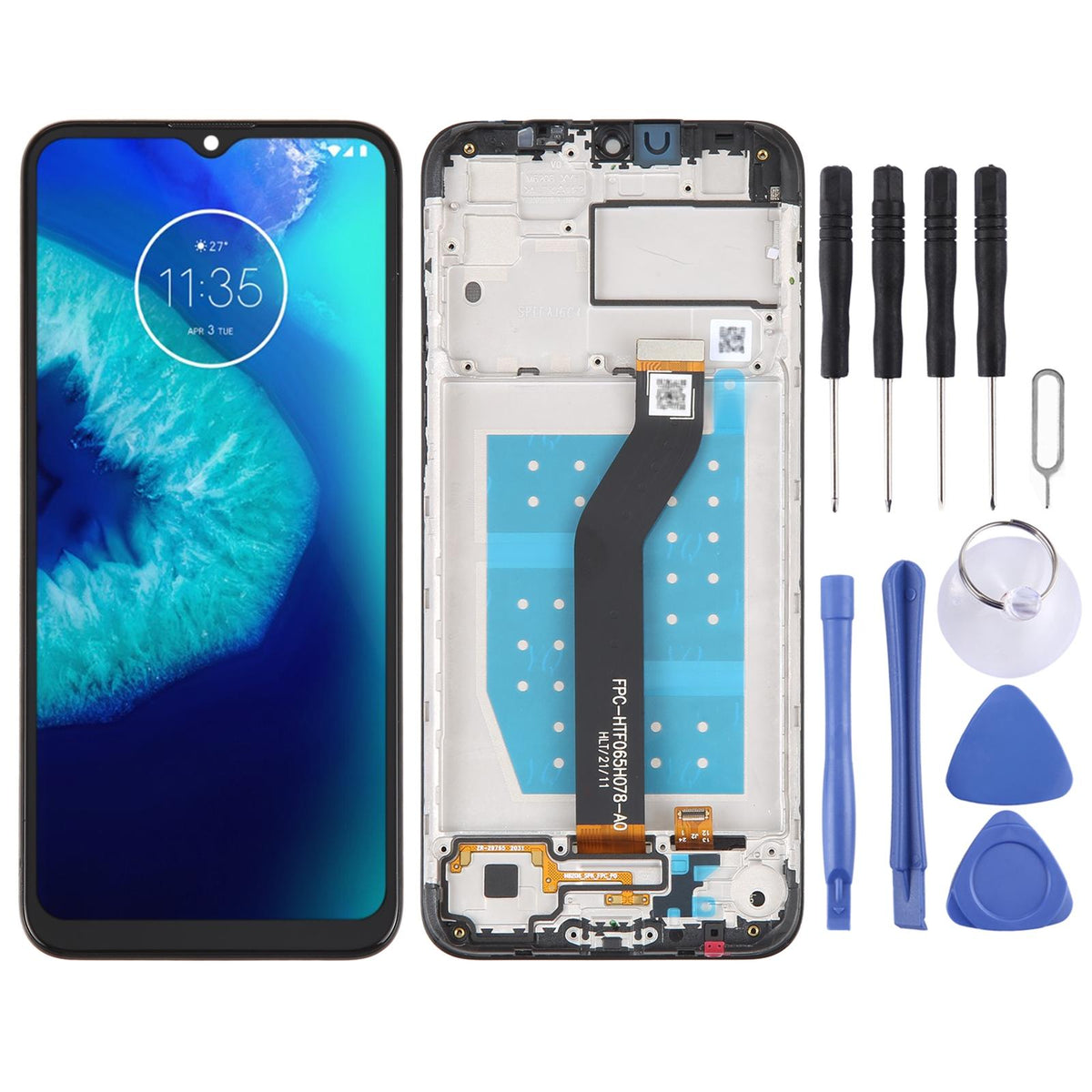 Motorola Moto G8 Power Lite Lcd Screen Replacement With Frame-1962691925559611392