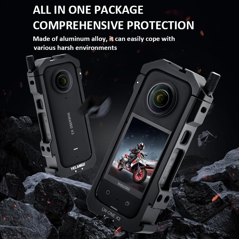 Insta360 One X3 Metal Cage With Extended Frame And T1 Tripod-1915198356670517251