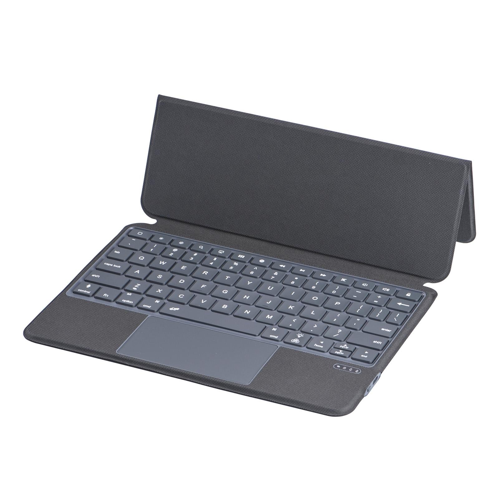 10.9 Ipad 10Th Gen 2022 Bluetooth Keyboard Case - Black Leather With Backlight-1915197122005831684