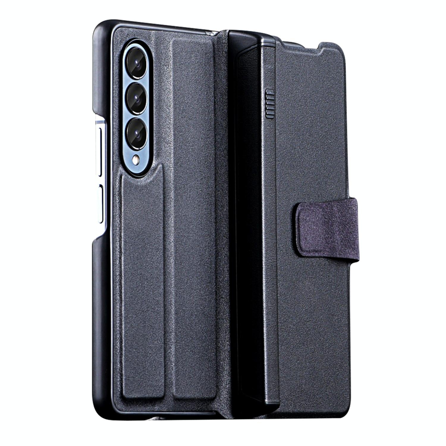 Foldable Magnetic Phone Case With Pen Holder For Samsung Galaxy Z Fold 4 - Portable And Practical-1915197136178384896