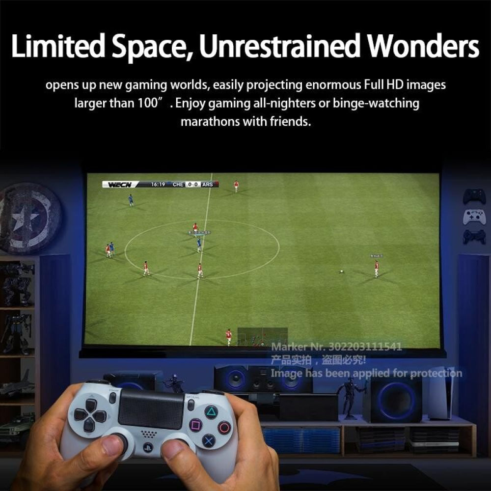 Portable 4K Android Tv Projector For Home Theater And Gaming-1915196524279762952