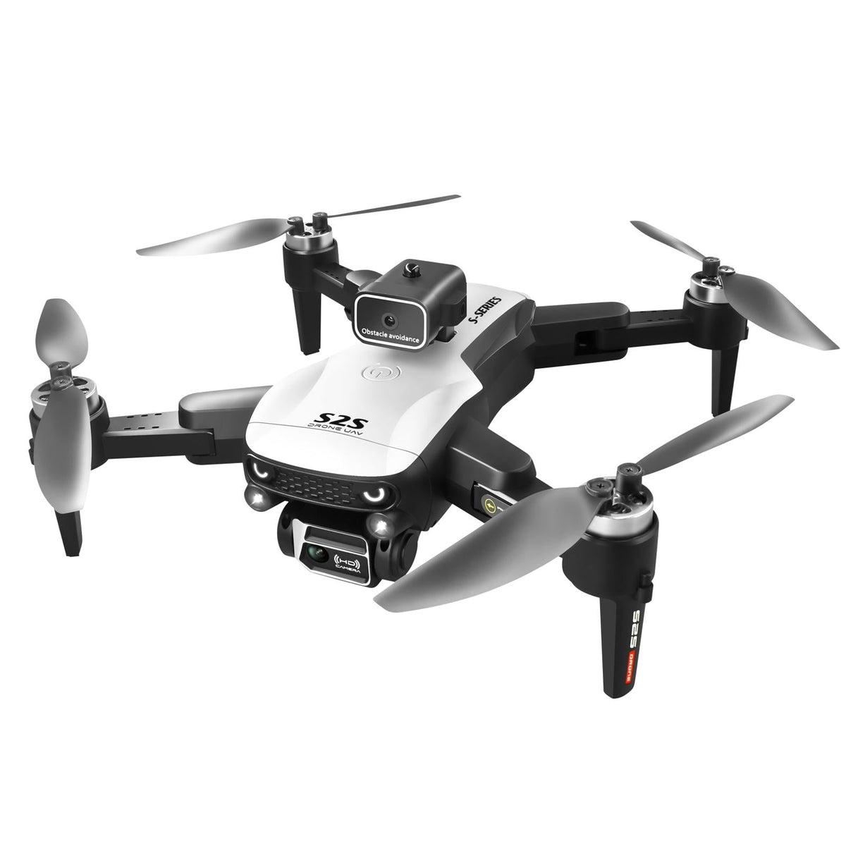 Foldable Dual Lens Drone With Obstacle Avoidance - 4K Aerial Photography White-1922443463115280393