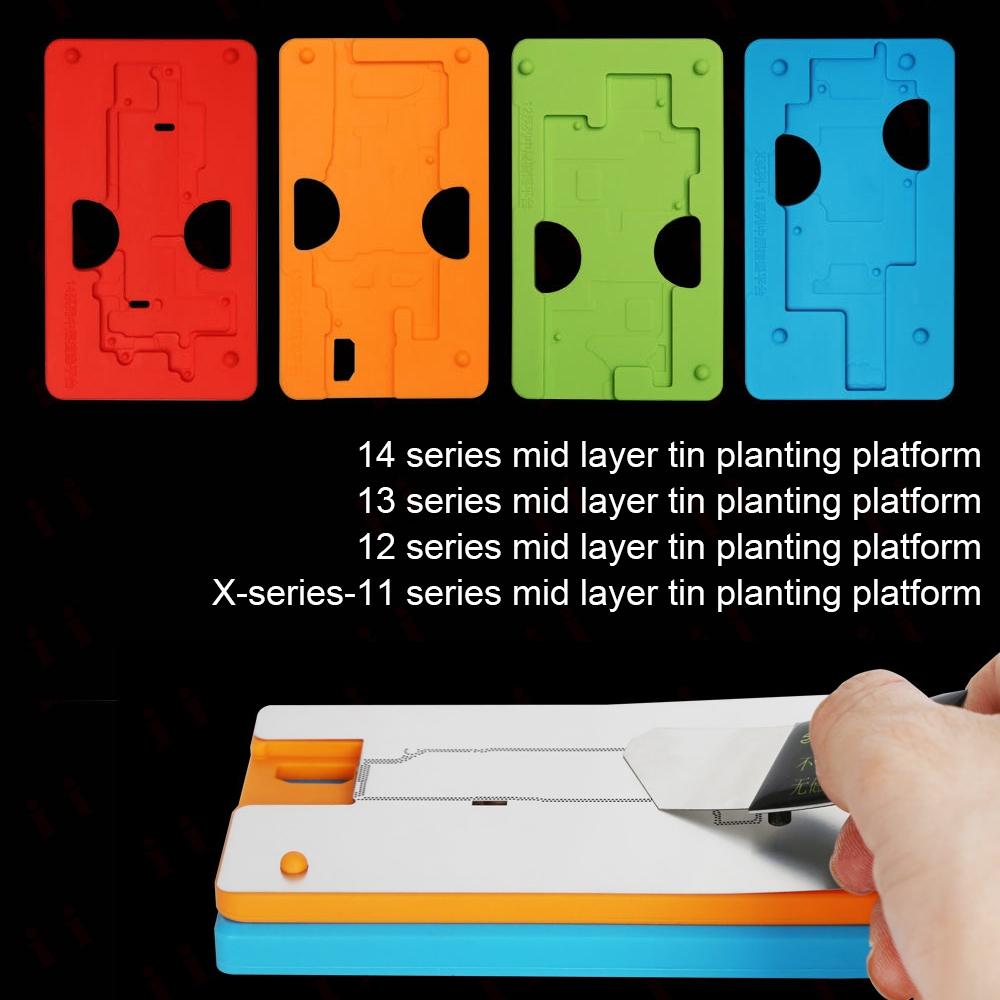 Kaisi 18-In-1 Bga Reballing Platform For Iphone X / 14 Pro Max - Silicone Middle Layer-1915197210182684678