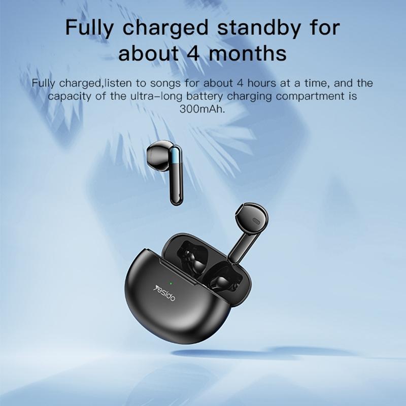 Wireless Noise-Cancelling Earbuds - Black-1915196944079261698