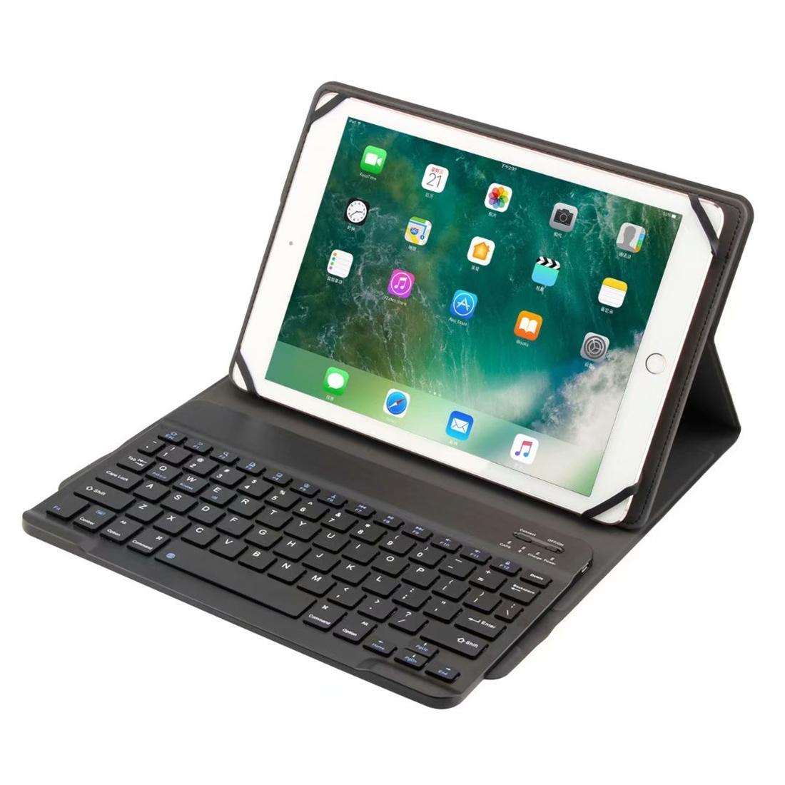 Universal 9.7-10 Inch Detachable Bluetooth Keyboard Tablet Case For Android Apple And Windows With Stand - Black-1915196814353633287