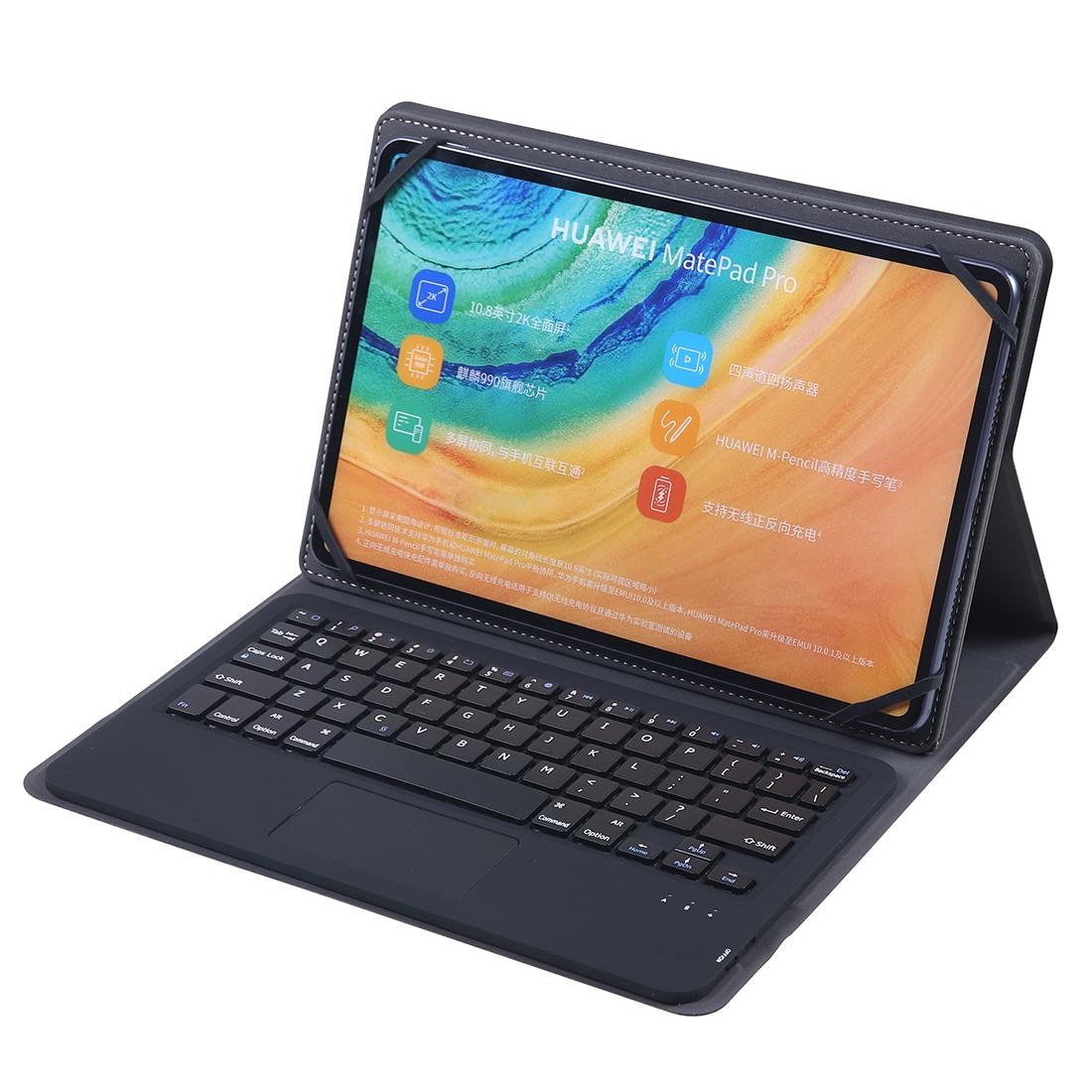 Universal 9-10 Inch Tablet Keyboard Case With Detachable Bluetooth Touch Stand - Black-1915196834511458310