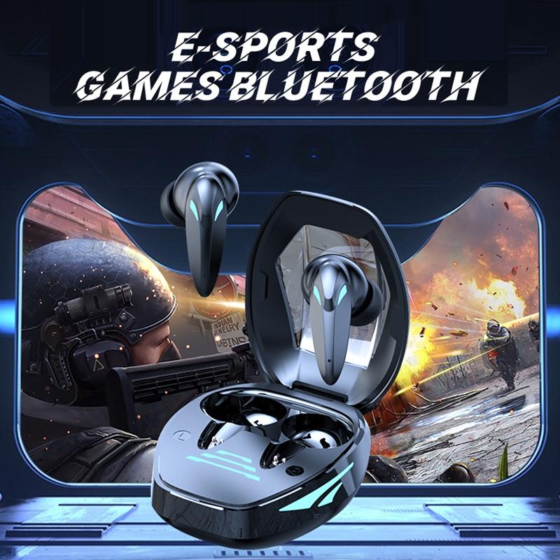 Wireless Gaming Earphones With Noise Reduction - Black-1915196837464248321