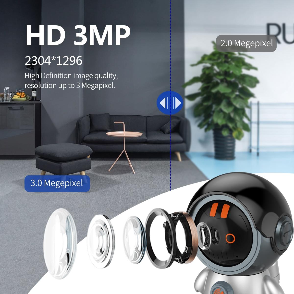 3Mp Humanoid Detection Wifi Ip Camera - One Click Call-1964932147936628743
