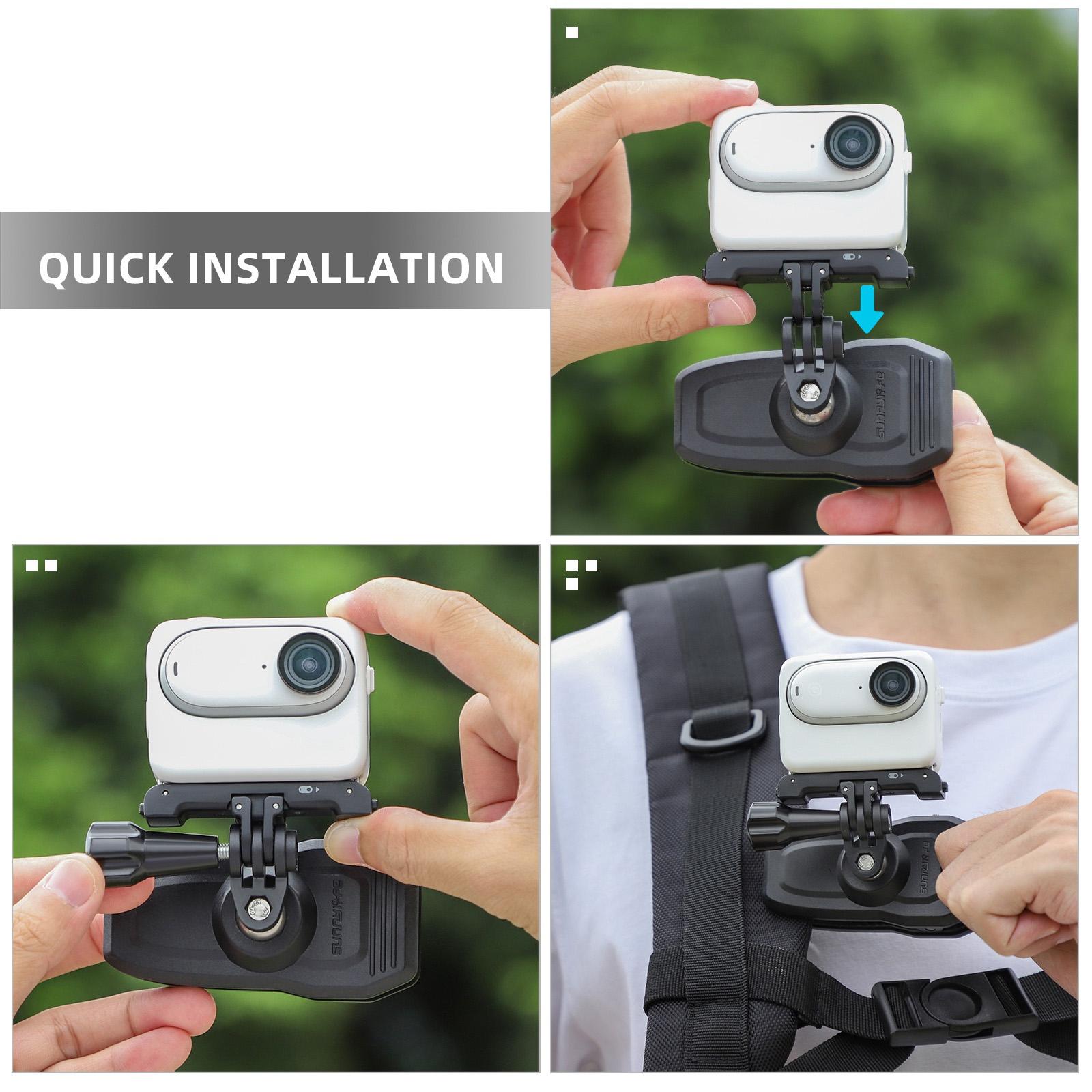 360 Degree Swivel Backpack Clip For Magnetic Action Camera Mount-1915196808078954504