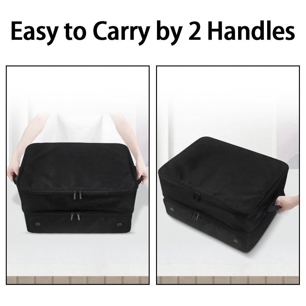 Black Folding Golf Bag With Large Capacity-1964932211501305857