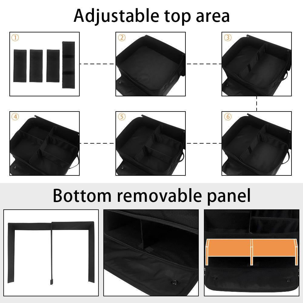 Black Folding Golf Bag With Large Capacity-1964932211501305859