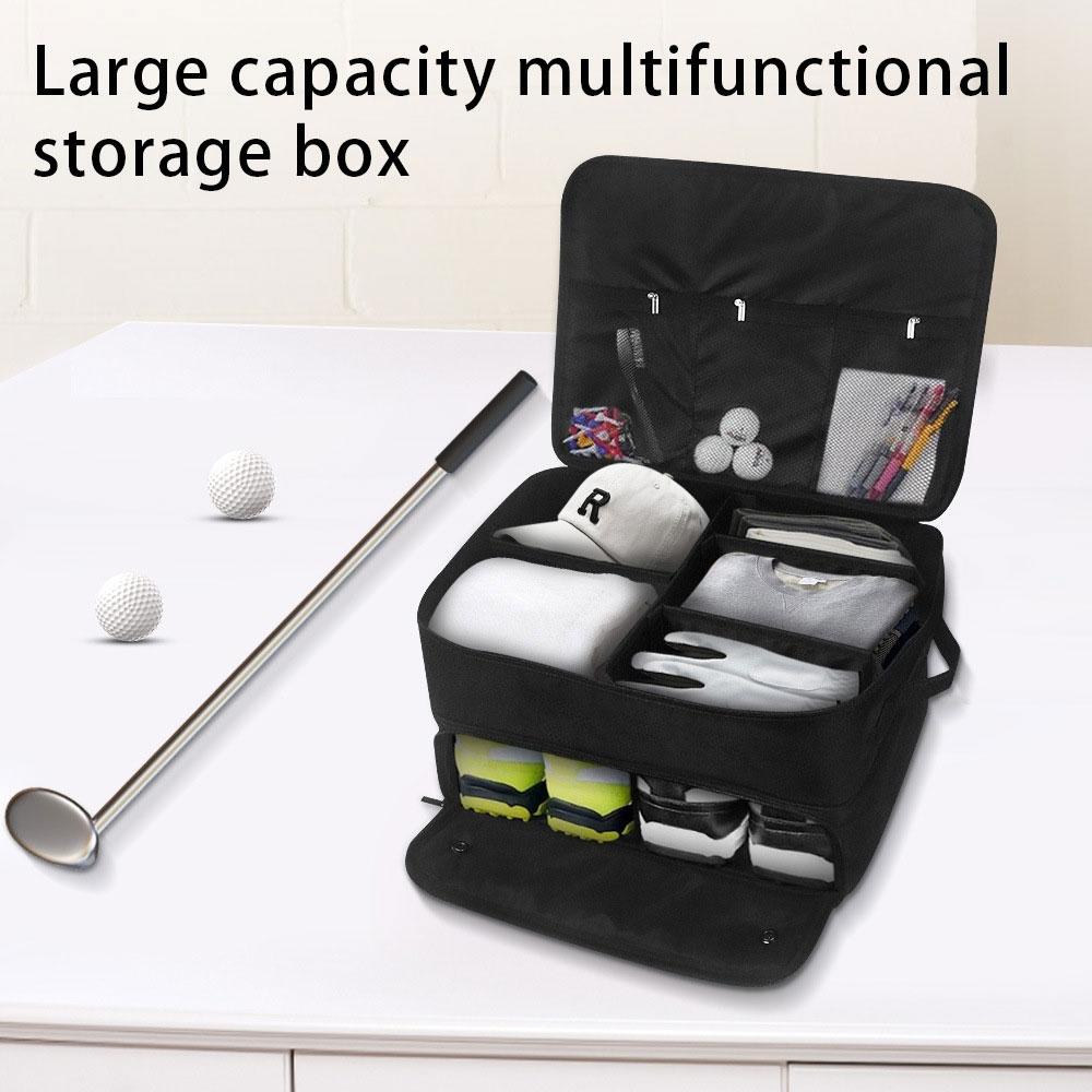 Black Folding Golf Bag With Large Capacity-1964932211501305860