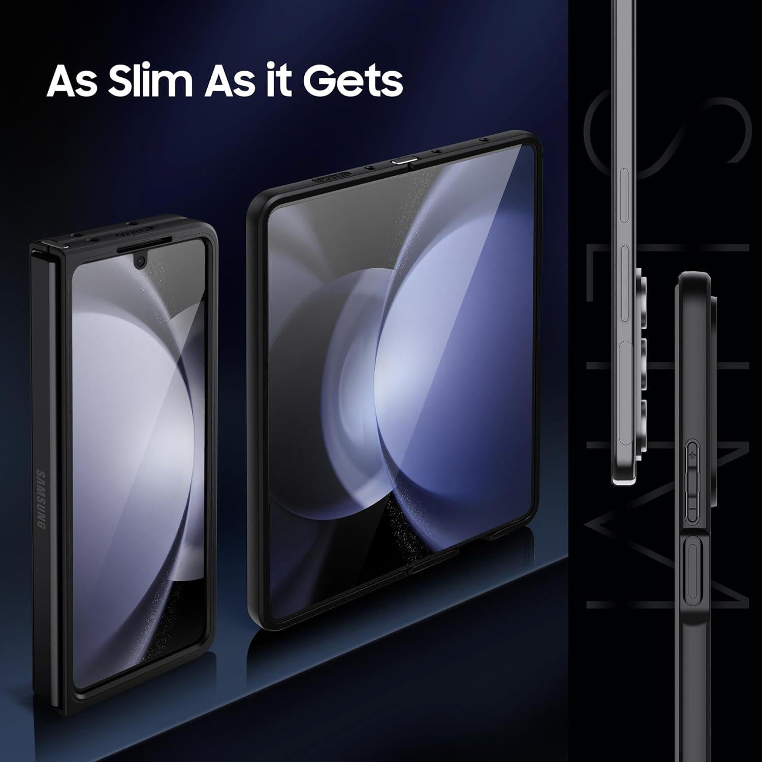 Ultra-Thin Translucent Magsafe Case For Samsung Galaxy Z Fold4 - Black-1922443416151658497