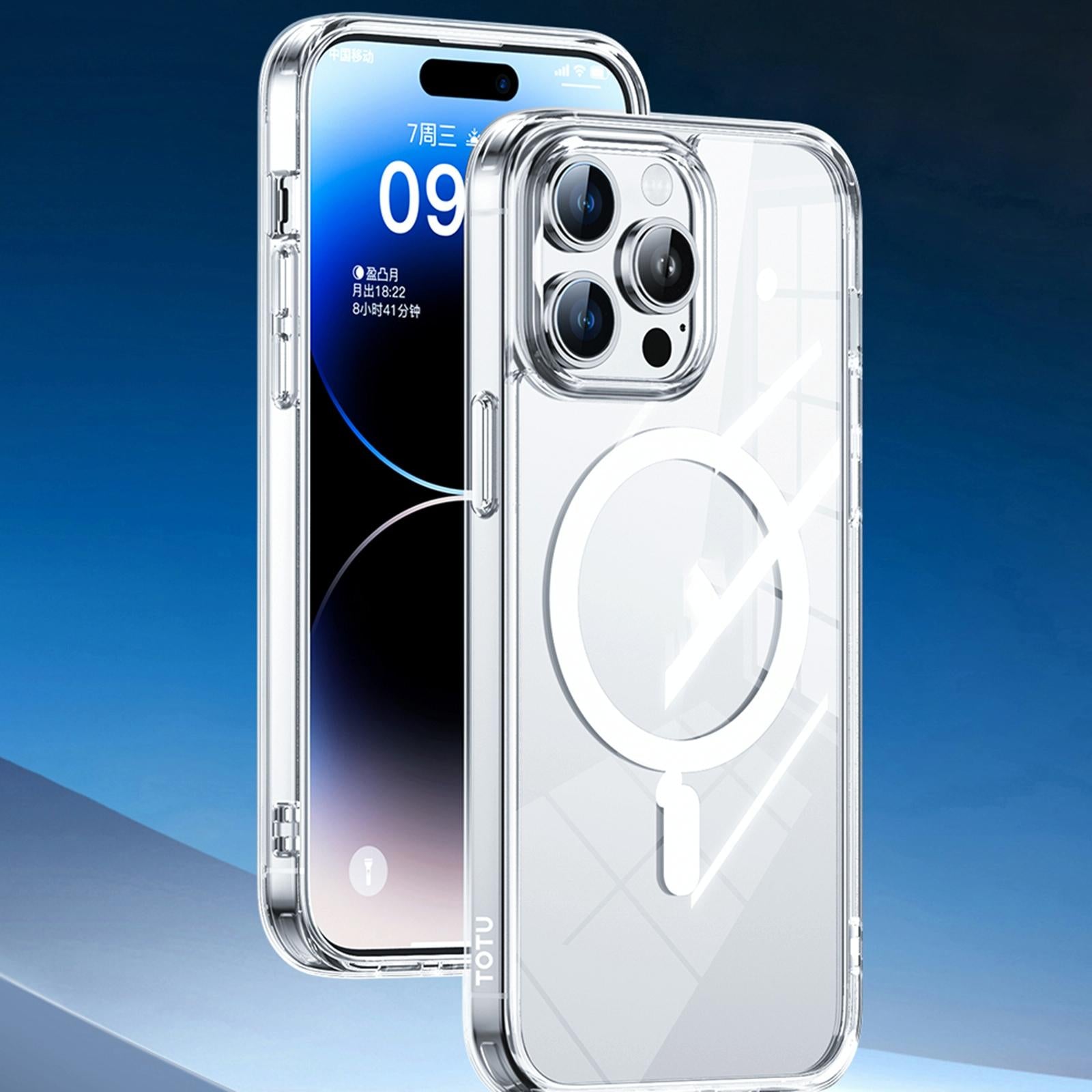 Totudesign Crystal Shield Magsafe Magnetic Case For Iphone 15-1915196894695526401