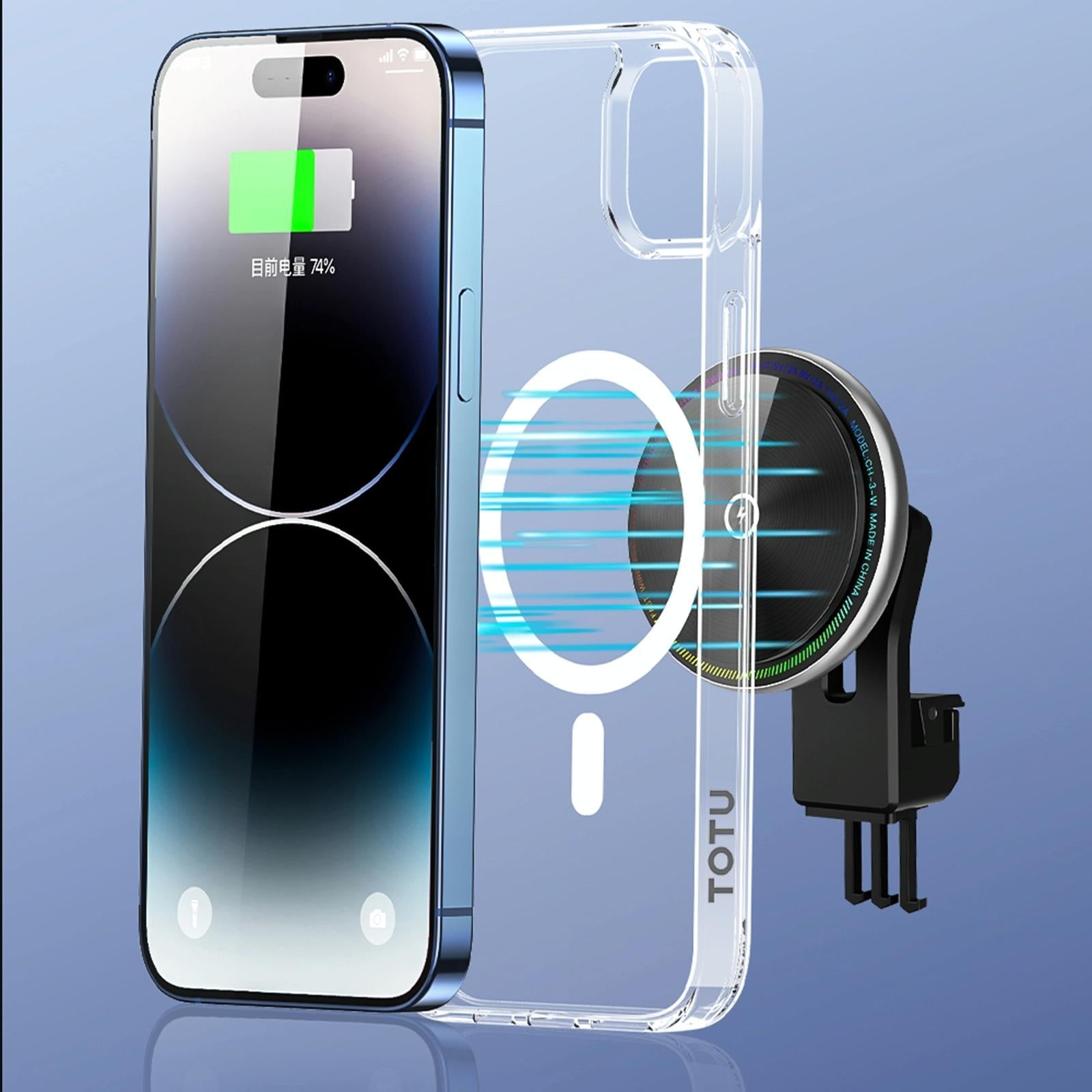 Totudesign Crystal Shield Magsafe Magnetic Case For Iphone 15-1915196894695526402