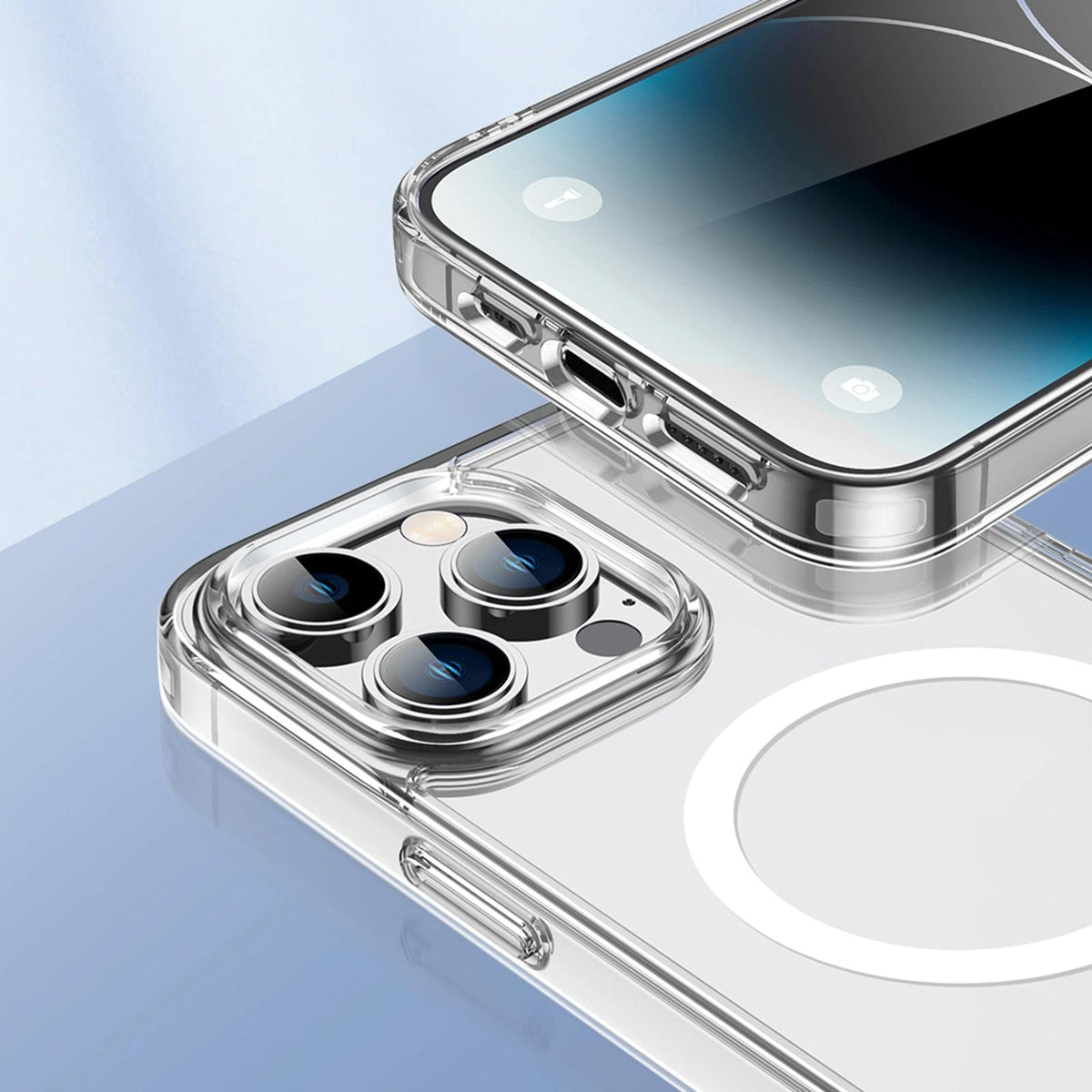 Totudesign Crystal Shield Magsafe Magnetic Case For Iphone 15-1915196894695526407
