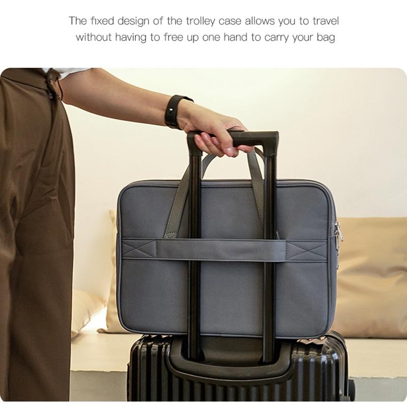 16 Waterproof Oxford Laptop Bag - Yellow-1915196868405628933