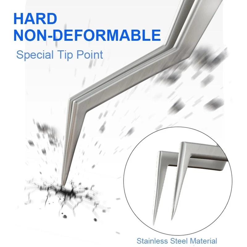 17 Non-Magnetic Stainless Steel Tweezer For Mechanics-1915197518757629957