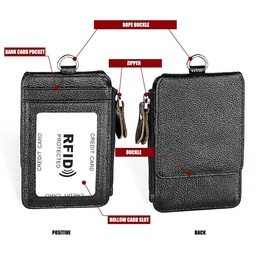 Rfid-Blocking Leather Card Holder - Antimagnetic-1915196810234826758