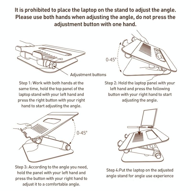 Silver Foldable Swivel Laptop Stand-1964932177993011202