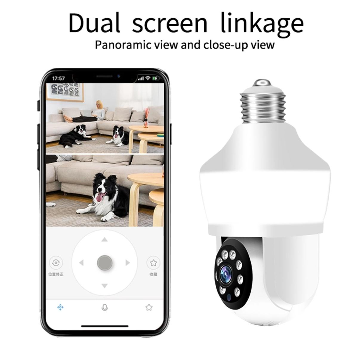 Smart Night Vision Camera With Motion Tracking And Voice Intercom - White-1915196886860566529