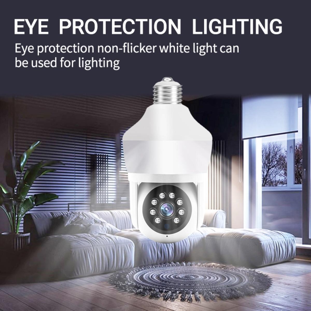 Smart Night Vision Camera With Motion Tracking And Voice Intercom - White-1915196886860566531