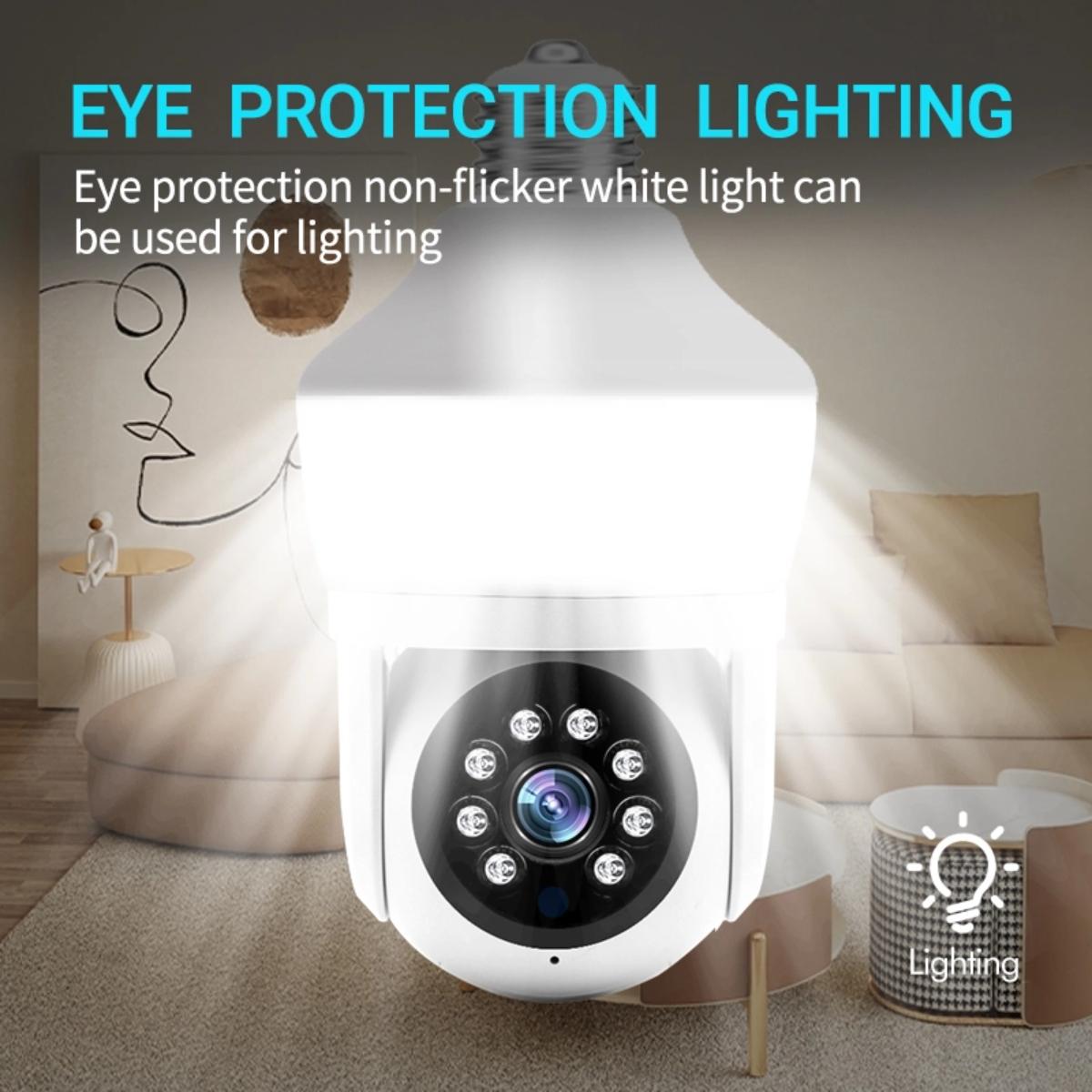 Smart Night Vision Camera With Motion Tracking And Voice Intercom - White-1915196886860566532