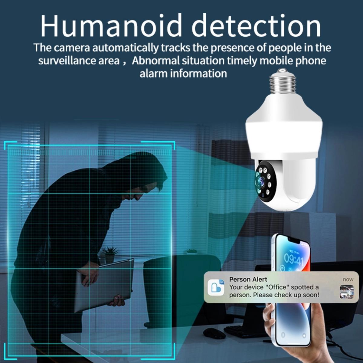Smart Night Vision Camera With Motion Tracking And Voice Intercom - White-1915196886860566535