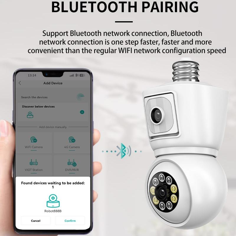Smart Night Vision Camera With Motion Tracking And Voice Intercom - White-1915196943286538245