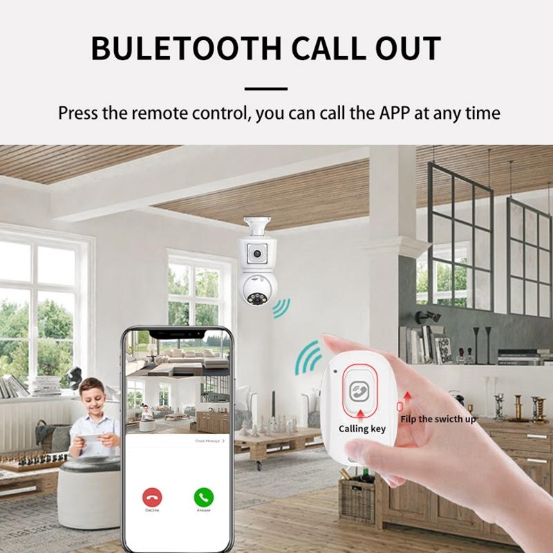 Smart Night Vision Camera With Motion Tracking And Voice Intercom - White-1915196943286538247
