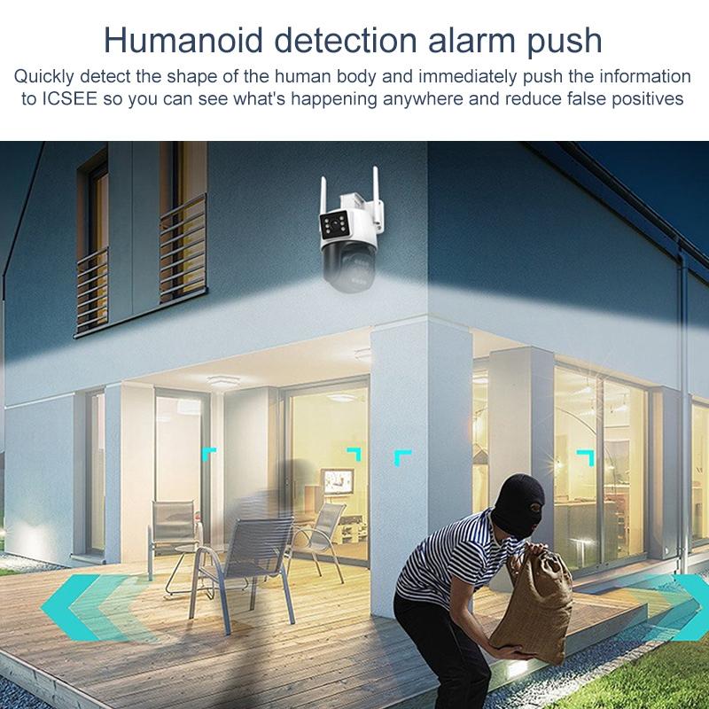 Smart Dual Dome Camera With Humanoid Recognition And Wifi Alarm-1964932148989399041