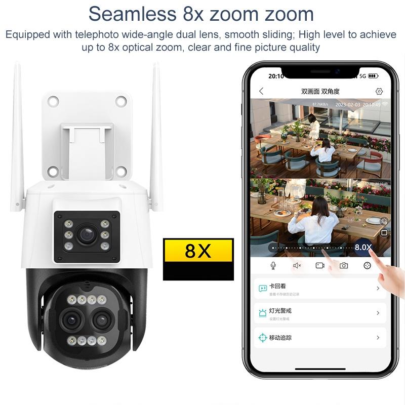 Smart Dual Dome Camera With Humanoid Recognition And Wifi Alarm-1964932148989399045