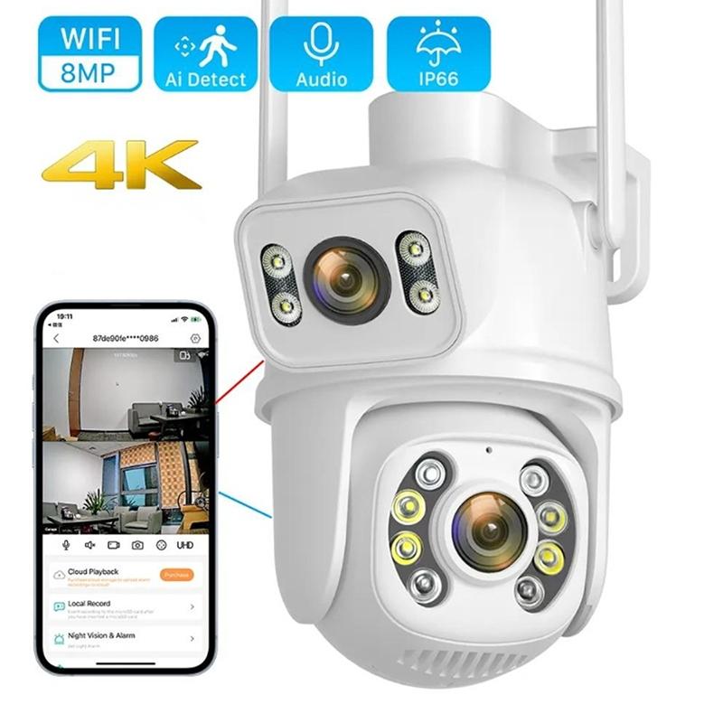 6Mp Dual Camera With Wifi Two-Way Voice Intercom & Ai Recognition-1915196518990745601
