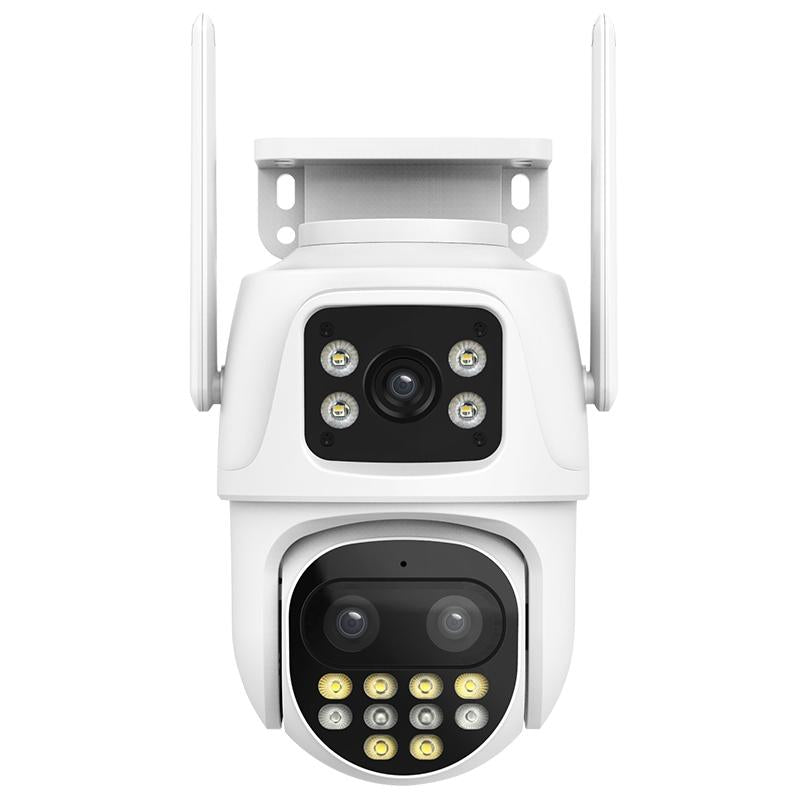 3Mp Wifi Triple Camera With Human Face Recognition &amp; Ai Alarm - Compact Design-1915196520131596289